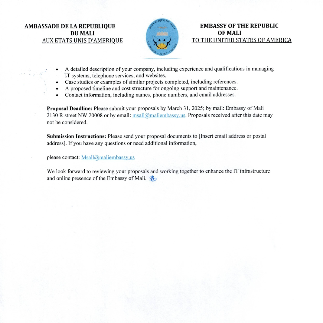 Request for Proposals (RFP): IT Contractors for IT/Telephone Systems ...